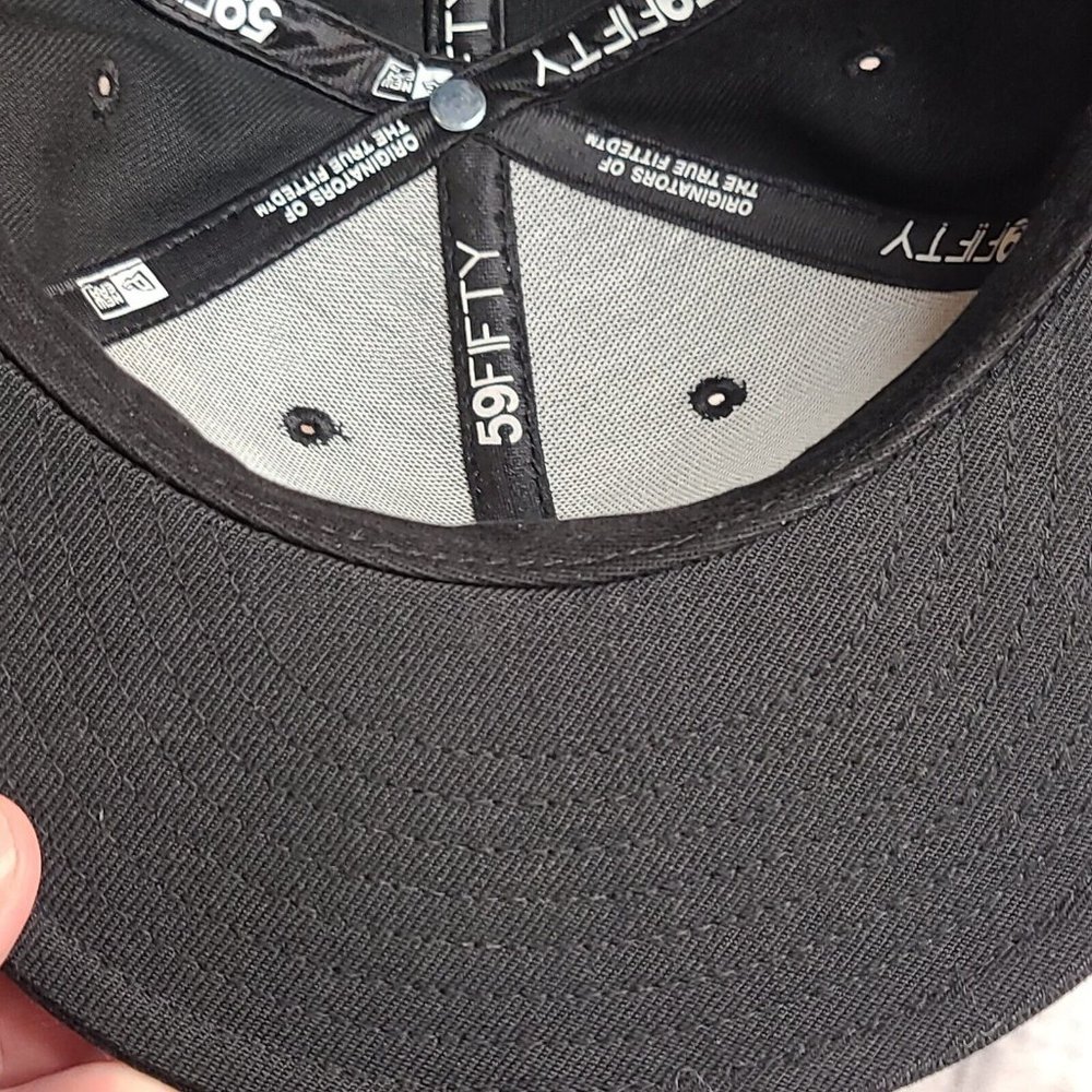 New Era 59fidty Oakland A's Hat Fitted 7 1/4 Blue Black Rare - Picture 9 of 10